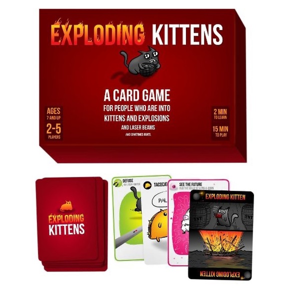 Exploding Kittens Game original edition & party + 2 Mashems - Picture 3 of 10